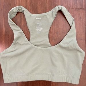 Mate the Label organic sage sports bra